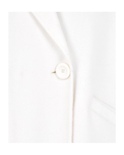 Max Mara White Studio Button-Up Jacket