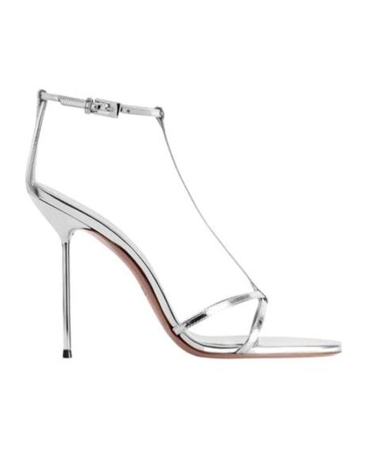 Paris Texas White Stiletto-Heeled Sandals