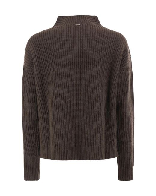 Herno Brown Turtleneck Sweater