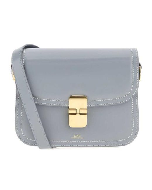 A.P.C. Gray Grace Small Shoulder Bag