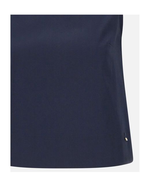 Herno Blue Bow-Back Sleeveless Top