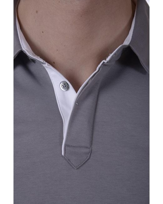 Armani Jeans Purple Logo Slim Polo Shirt for men