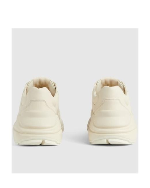 Gucci Natural Rhyton Sneakers