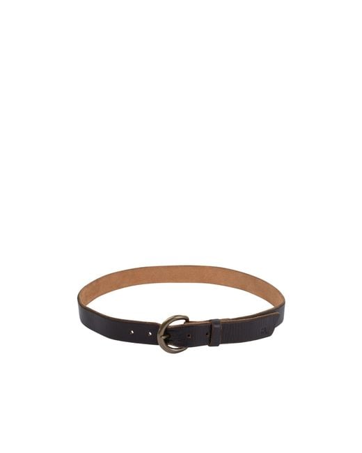 RRL White Pin Buckle Belt for men