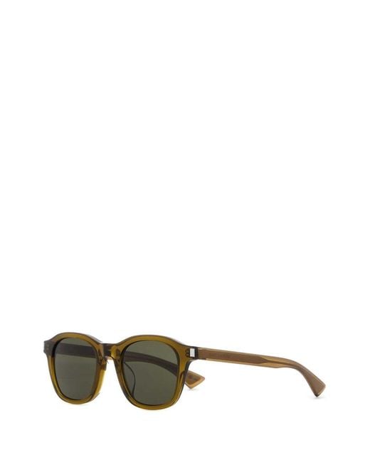 Saint Laurent Green Eyewear Square Frame Sunglasses for men