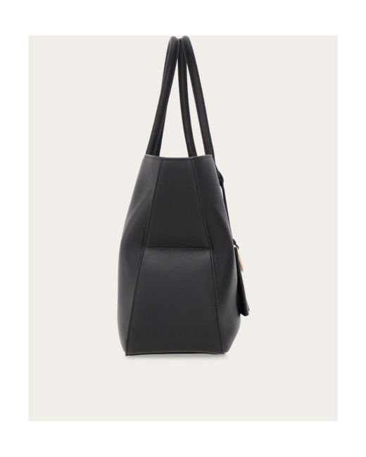Ferragamo Black Logo Shoulder Bag
