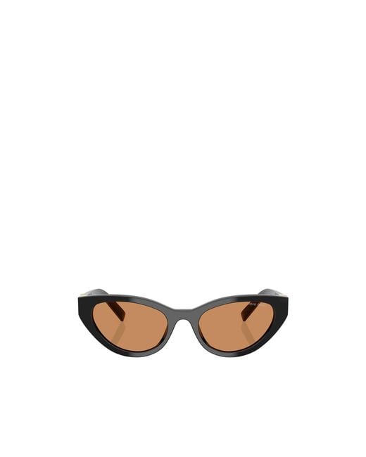 Miu Miu White Eyewear Cat-Eye Sunglasses