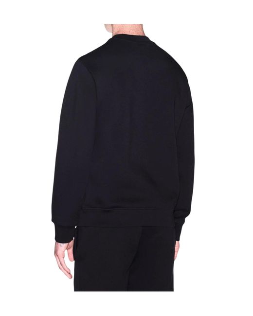 ARMANI EXCHANGE Black Long-Sleeve Crew-Neck Sweatshirt for men