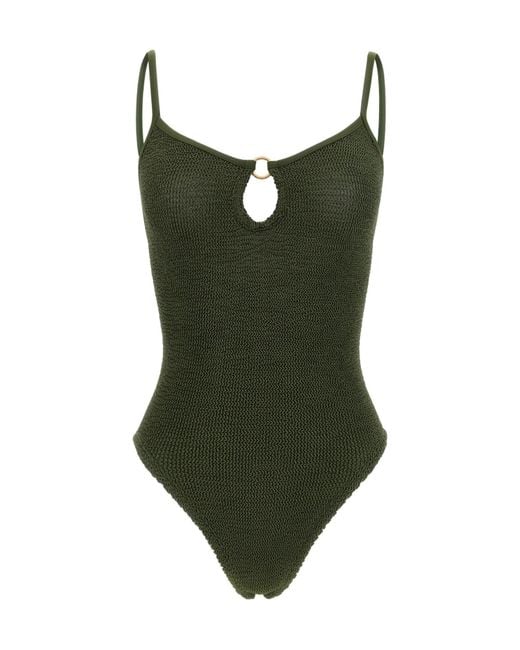 Hunza G Green 'Toni' One-Piece Swimsuit