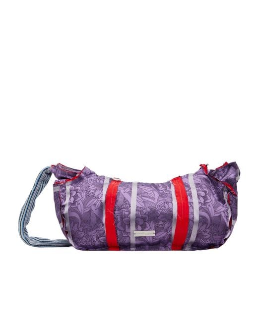 Edward Cuming Purple Fallas Jacquard Pattern Shoulder Bag