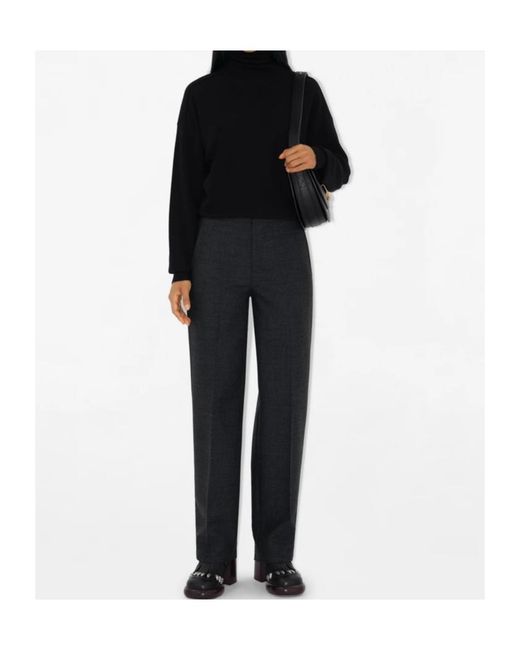 Burberry Black Long Sleeved High-Neck Jumper
