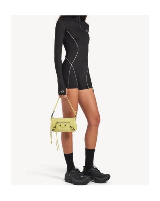Balenciaga Metallic Le City Pouch On Strap