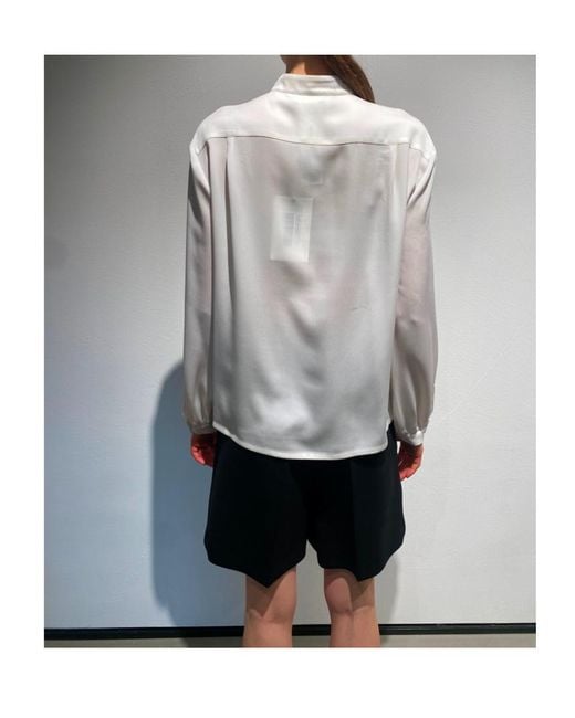 Max Mara Gray Long-Sleeved Shirt