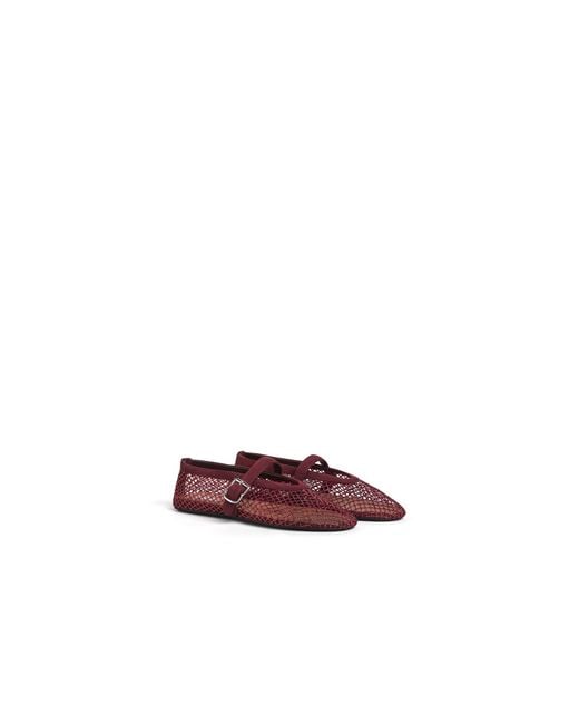 Alaïa Purple Mesh Ballet Flats