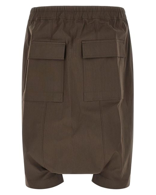Rick Owens Gray Rick S Pods Bermuda Shorts for men