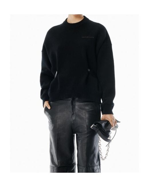 Alexander Wang Black Crewneck Pullover