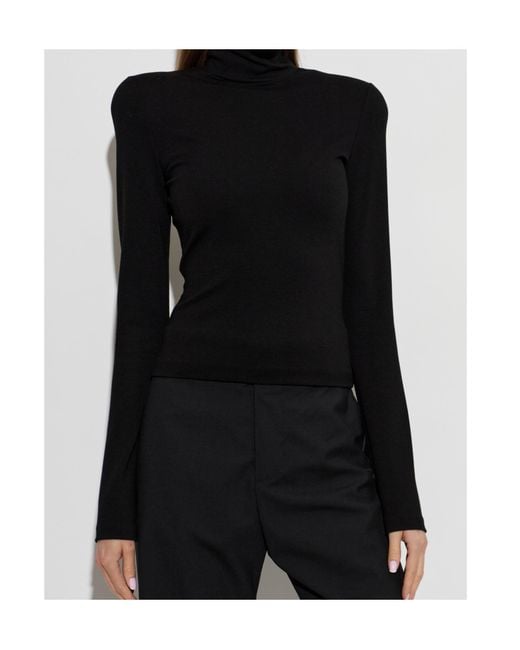 DSquared² Black Long-Sleeved Top