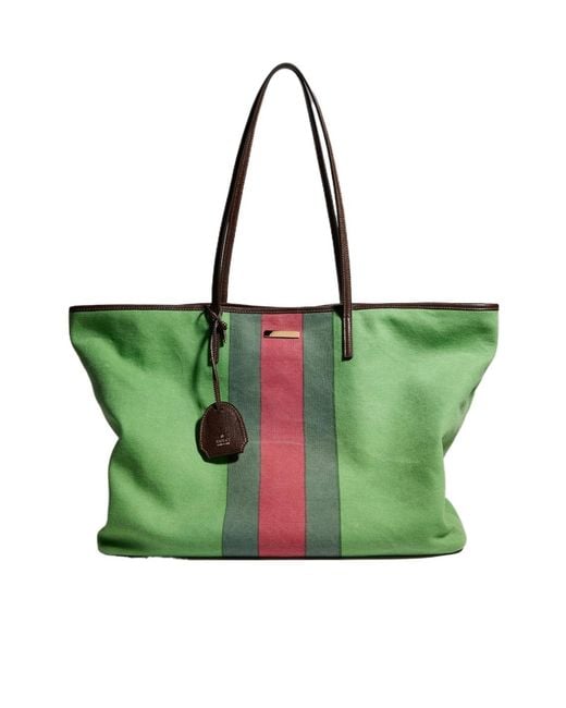 Gucci Green Tribeca 'Cannes' Large Tote