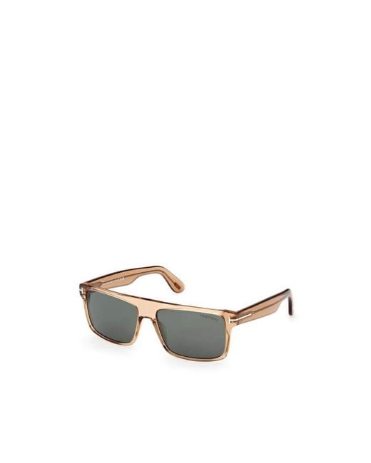 Tom Ford Metallic Logo Sunglasses for men