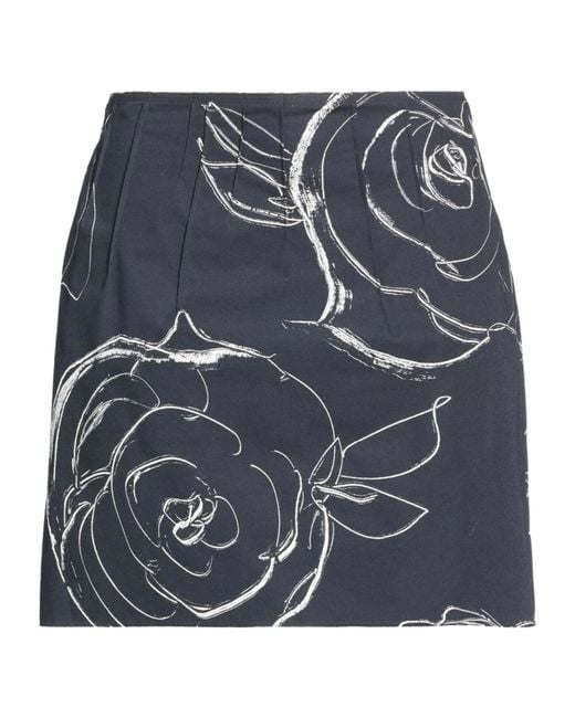 Marni Blue Casual Printed Skirt