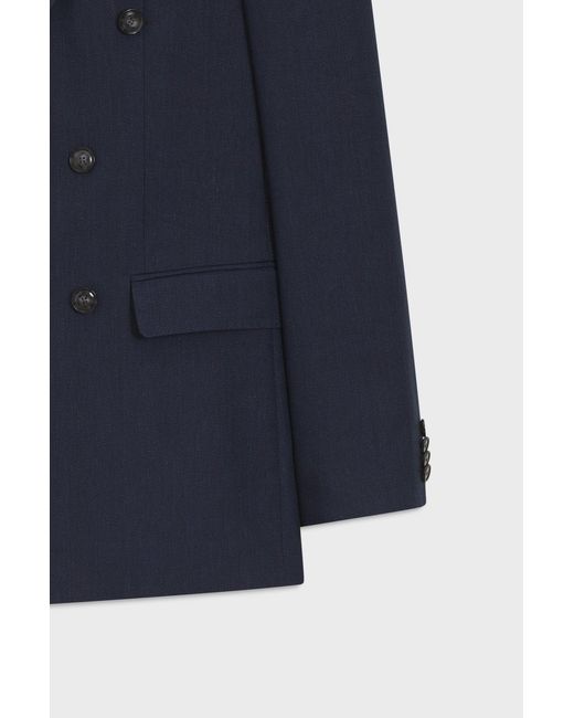 Boss Blue Boss Linen Blend Double-Breasted Suits for men