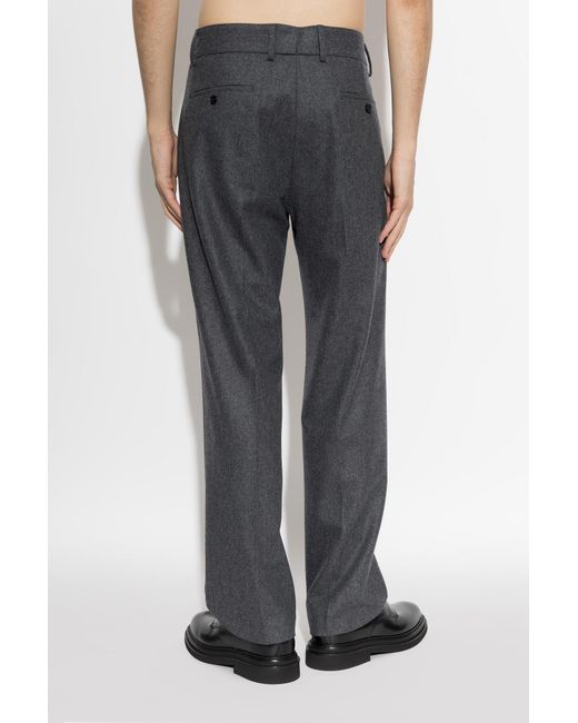 Dolce & Gabbana Gray Casual Pants With Belt Loops for men