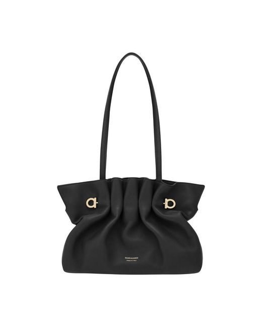 Ferragamo Black Ferragamo Soft-Bag