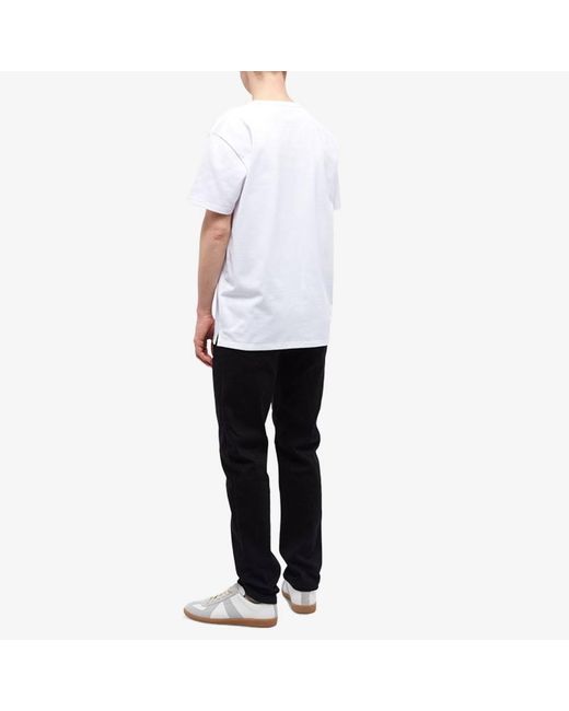 McQueen White T-Shirt With Round Neck And Short Sleeves for men