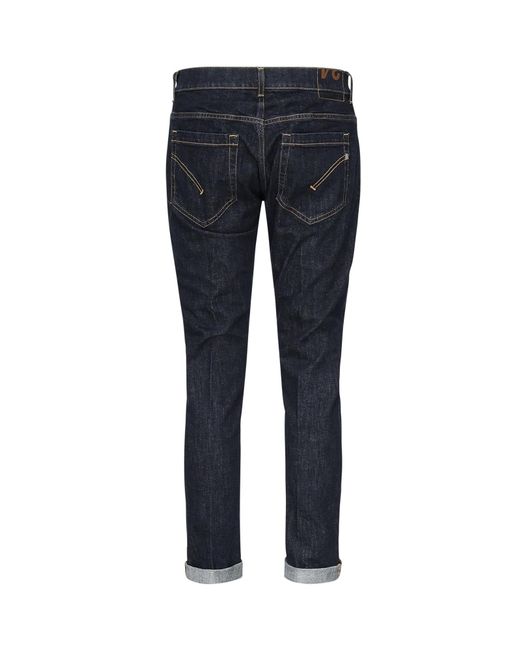 Dondup Blue Stretch Low-Rise Jeans for men