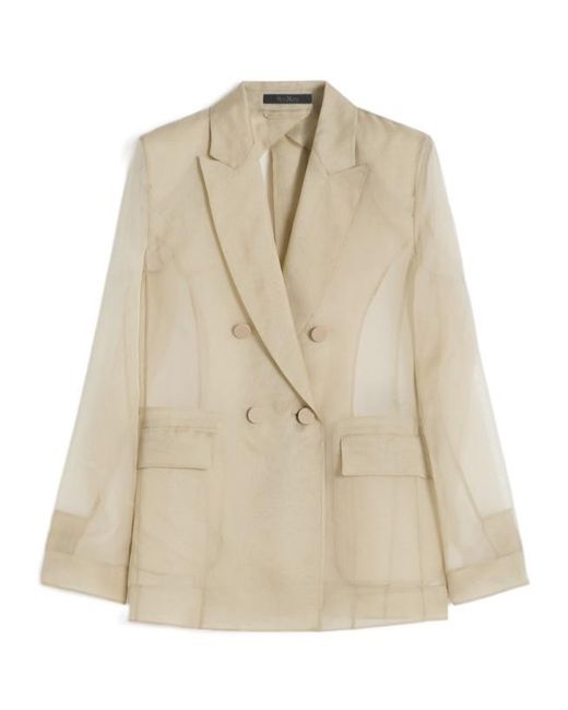 Max Mara Natural Pianoforte Double-Breasted Blazer