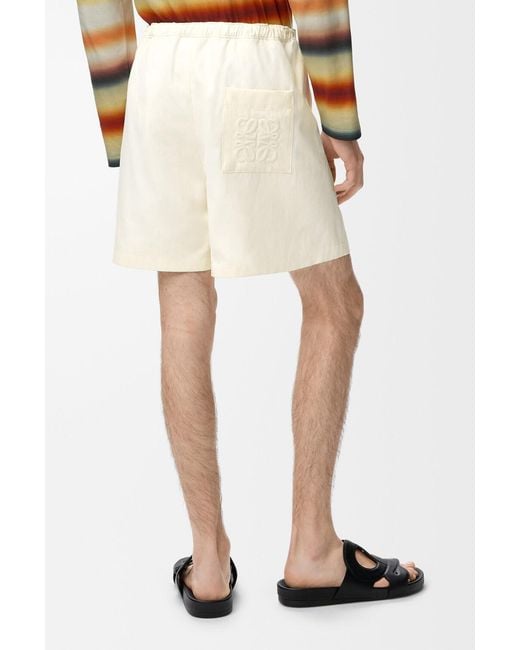 Loewe Natural Lightweight Textured Shorts for men