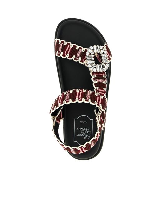 Roger Vivier White Slingback Sandals