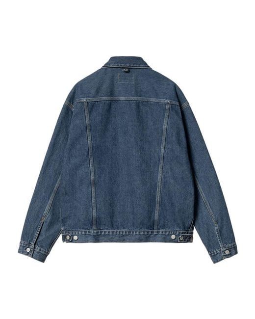 Carhartt Blue Helston Denim Jacket for men