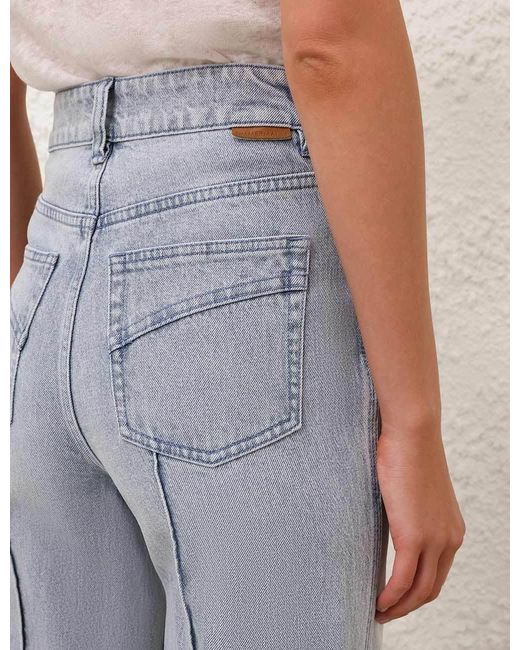 Zimmermann Blue Denim Wide Leg Jeans