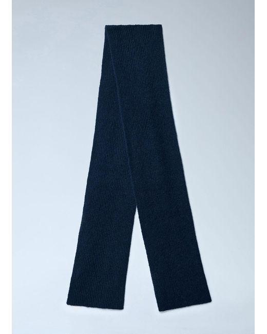 Dries Van Noten Blue Knitted Scarf for men