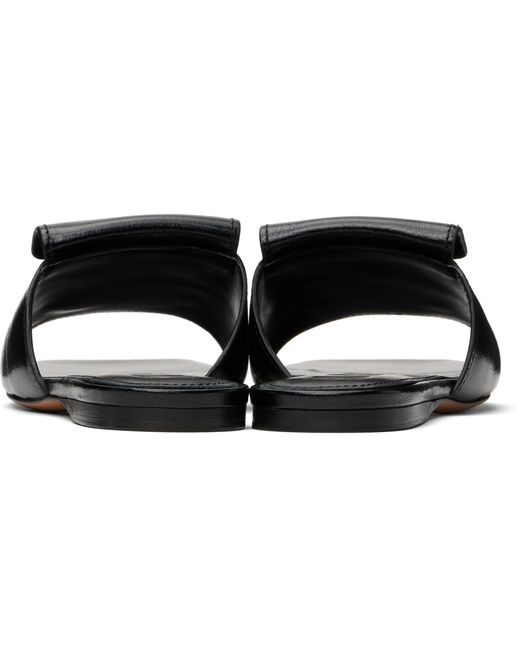 Marni Black Leather Heeled Sandals
