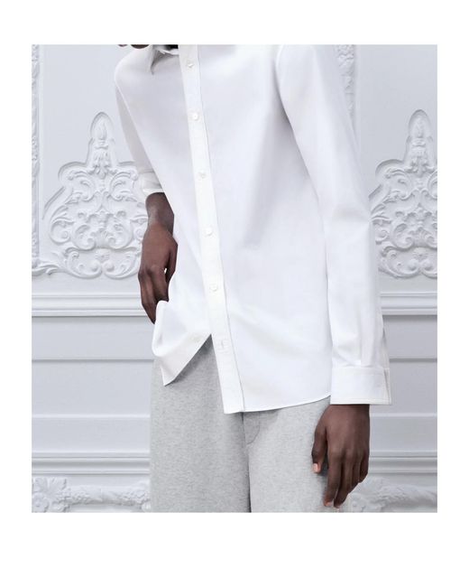 Dior White Shirt With Moulures Embroideries for men