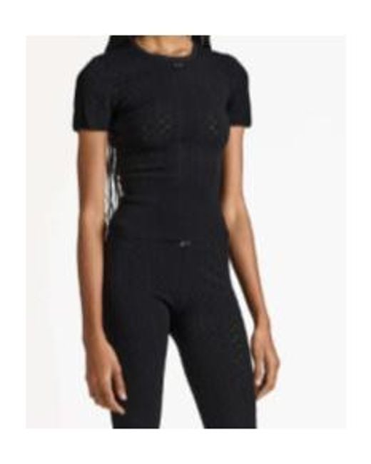 J.W. Anderson Black Jw Anderson Short-Sleeved Crewneck T-Shirt