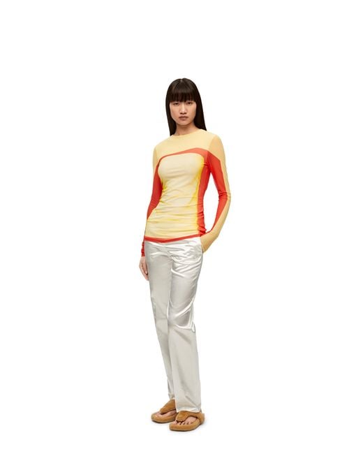 Loewe Yellow Long Sleeve Top