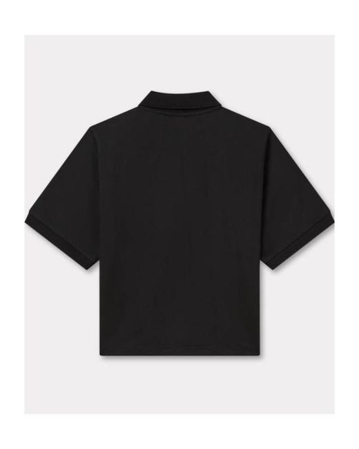 KENZO Black Boke Flower 2.0 Embroidered Polo Shirt