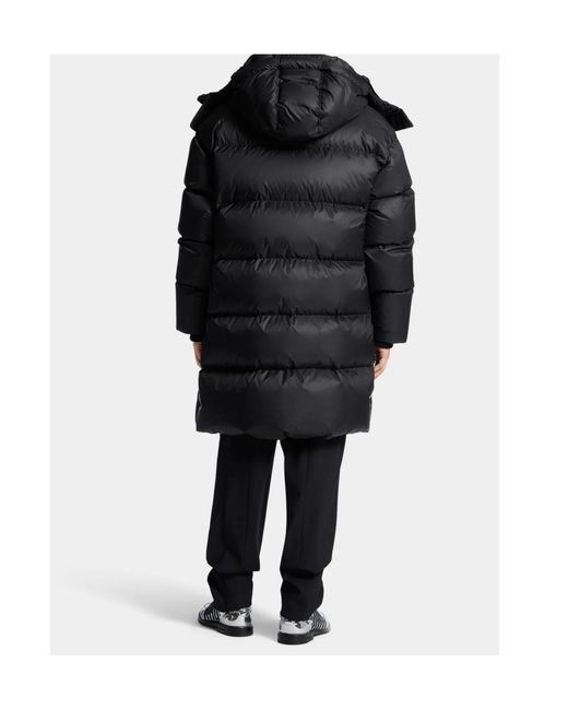 DSquared² Blue Hooded Down Jacket for men