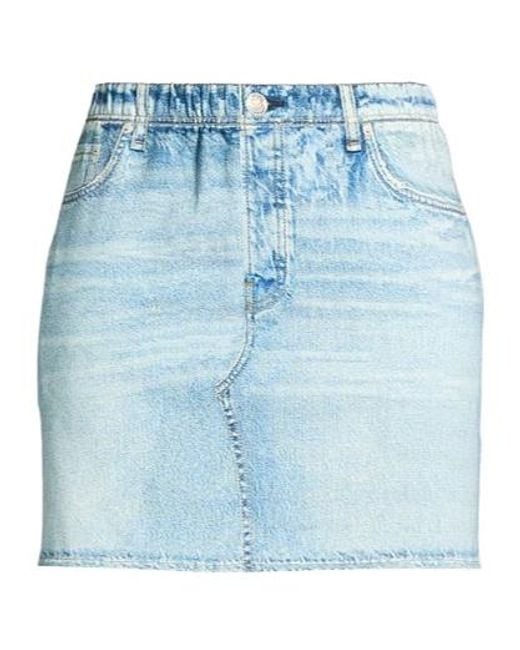 Rag & Bone Blue Denim Skirt