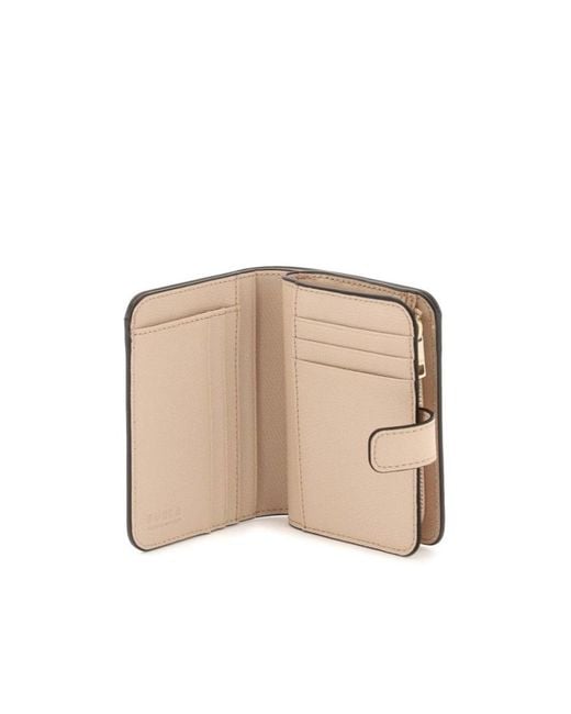 Furla Natural 'camelia' Compact Wallet