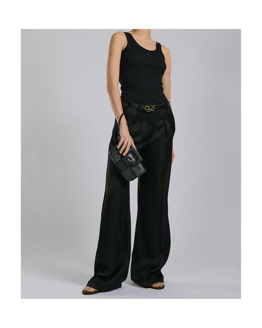 Barbara Bui Black Wide-Leg Trousers
