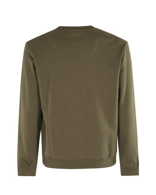 A.P.C. Green Logo-Print Sweatshirt
