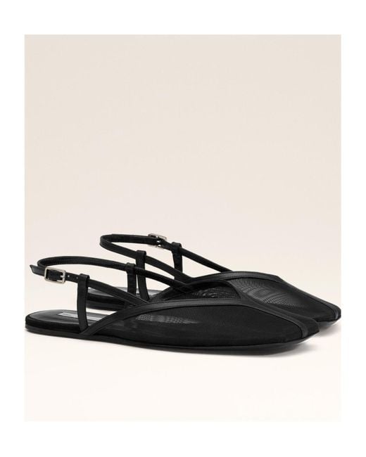 AMI Black Croisette Ballet Flats