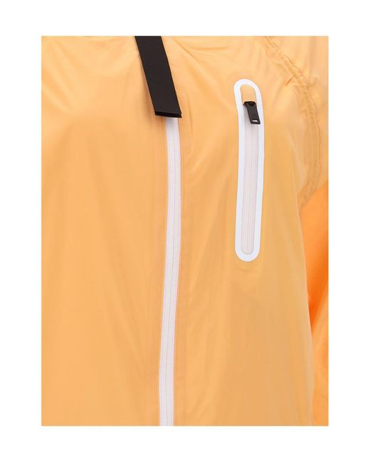 Moose Knuckles Orange Logo Windbreaker