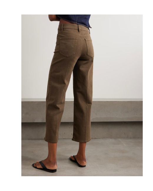 FRAME Brown Casual Pants With Belt Loops