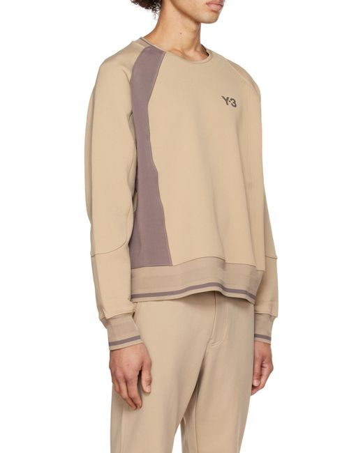 Y-3 Natural Logo Long-Sleeved Sweater for men