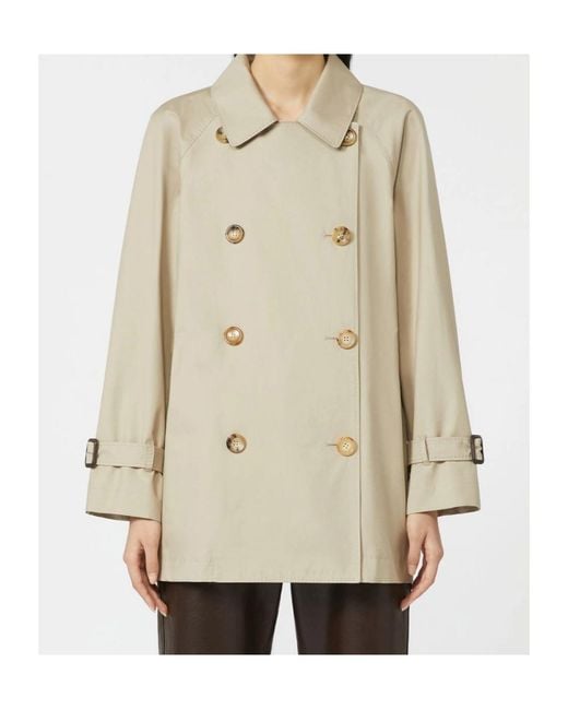 Max Mara Natural The Cube Calle Double-Breasted Coat